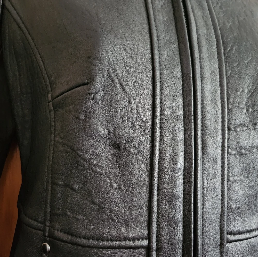 Style & Co Leather Jacket